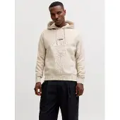 Jack & Jones Sweatshirt 'JJESOHO' greige / svart