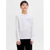 JACK&JONES JUNIOR Junior T-shirt 'College' blå / vit
