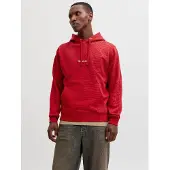 Jack & Jones Sweatshirt 'JORNorrebro' röd / vit