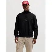 Jack & Jones Sweatshirt 'JJESoho' svart / vit