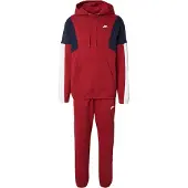Nike Träningsoverall 'CLUB FLEECE' marinblå / röd / vit