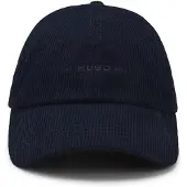 HUGO Soft cotton corduroy cap with embroidered logo