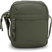 HUGO Twill reporter bag with metallic logo lettering
