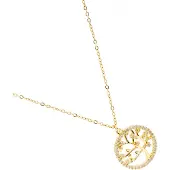 Luxenter Luxenterhalsband med glänsande zirkonia 18K guldfinish - Gorbou