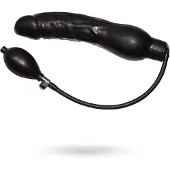 You2Toys - latex uppblåsbar analplugg - svart stor