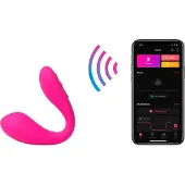 Lovense Dolce Appstyrd Dubbelvibrator - Rosa - Rosa