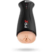 PDX Elite - masturbator med sug och vibration - svart