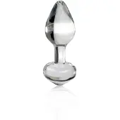 Icicles No. 44 - analplugg i glas - konisk - transparent