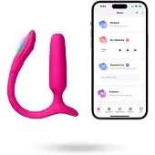 Lovense Lush Anal - App-styrd analvibrator med LED - rosa