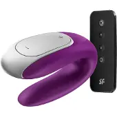 Satisfyer Double Fun Appstyrd Parvibrator - Lila - Lila
