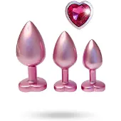 Dream Toys Dreamtoys Gleaming Love - hjärtformad analpluggset (rosa)