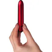 Rocks-Off Scarlet Velvet - minivibrator läppstift - 10 lägen - röd
