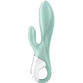 Satisfyer Air Pump Bunny 5 - Appstyrd uppblåsbar vibrator (mint)
