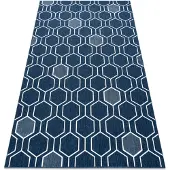 Rugsx Matta SPRING 20404994 Hexagon sisal, ögla - blå 160x230 cm