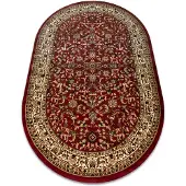 Rugsx Matta ROYAL ADR oval design 1745 claret 150x250 cm