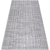 Rugsx Matta AURA J1852A grå - Linjer, strukturell, modern 160x220 cm