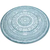 Rugsx Matta FUN Napkin servett cirkel - blå cirkel 200 cm