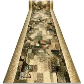 Rugsx Löpare BCF IMPRESJA olive 100 cm 100x640 cm