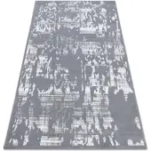 Rugsx Matta ACRYLIC USKUP Concrete 9486 grå 80x300 cm