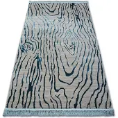 Rugsx Matta ACRYLIC MANYAS 195AA Grey/Blå fringe 80x150 cm