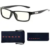 Gunnar - Premium Spel- och Datorglasögon - Blockerar 35% Blått Ljus - Riot, Onyx, Klart Toning