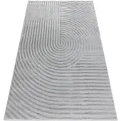 Rugsx Matta BALANCE 1921 grå - Geometrisk, strukturell, glamour 180x270 cm