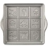 Nordic Ware English Shortbread Pan 9x9 Inches Non-stick