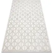 Rugsx Matta SANTO SISAL 58500 Triangles, geometrisk beige 120x170 cm