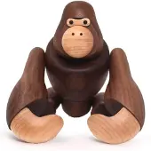 Melitt TräHantverk Gorilla Heminredningsdekorationer Kan HäNga King -Presenter TräDekorationer