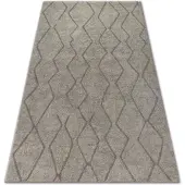Rugsx Matta SOFT 8050 ZIGZAG BOHO grädde / ljus brun 120x170 cm
