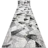 Rugsx Modern Löpare TULS 51211 geometrisk antracit 100 cm 100x930 cm