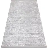 Rugsx Modern Matta TULS strukturell, fringe 51248 grå 240x330 cm