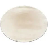 Rugsx Matta BUNNY cirkel elfenben IMITATION AV KANINSPEL cirkel 160 cm