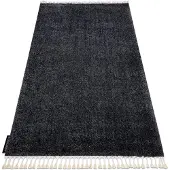 Rugsx Matta BERBER 9000 grå Fringe Berber marockansk shaggy 160x220 cm