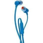 JBL Tune 110 trådbundna in-ear-hörlurar med Pure Bass-ljud, blå