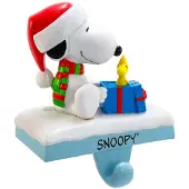 Peanuts Kurt Adler Snoopy och Woodstock, 4,6 tum strumpa hållare