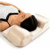 InnovaGoods Rynkförebyggande nackkudde med satinkuddfodral Youthlow beige