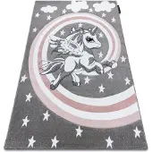 Rugsx Matta PETIT PONY grå 180x270 cm