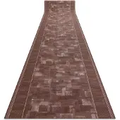 Rugsx Löpare anti-halk TRIBE brun 80cm 80x110 cm