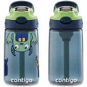 CONTIGO Aubrey Kids Cleanable vattenflaska med silikonstr och spillbestndigt lock