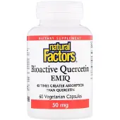Natural Factors , Bioaktiv quercetin EMIQ, 60 vegetariska kapslar