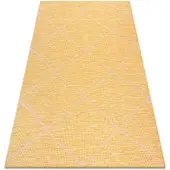 Rugsx Matta SISAL PATIO 3075 Ruter Flatvävd gul / beige 117x170 cm