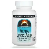 Source naturals , Alfa-Lipoinsyra, 600 mg, 60 Capsul