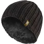 Heat Holder - Fleecefodrad ribbad vintermössa för herrar