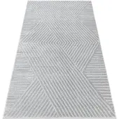 Rugsx Matta BALANCE 1503 grå - Geometrisk, strukturell, glamour 80x150 cm