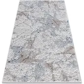Rugsx Matta ACRYLIC VALS 0073 Marble grå / ivory 70x140 cm