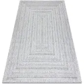 Rugsx Matta SANTO SISAL 0999 geometrisk grå 80x150 cm