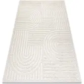 Rugsx Matta SANTO SISAL 0989 geometrisk vit 200x290 cm