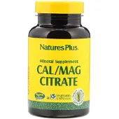 NaturesPlus , Kalcium/Magnesium Citrat, 90 Kapslar