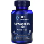 Life Extension Ashwagandha Plus, 60 Vegetariska Kapslar